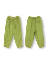 Load image into Gallery viewer, Women Summer Solid Pleat Pocket Thin Ramie Harem Pants