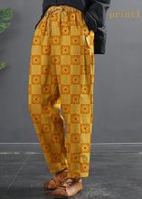 Load image into Gallery viewer, French Spring Wide Leg Pants Unique Yellow Inspiration Elastic Waist Wild Pants
