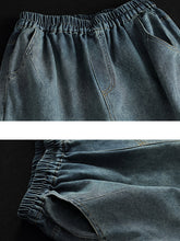 Load image into Gallery viewer, Women Casual Soft Solid Pocket Denim Straight-leg Pants