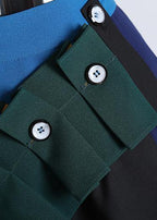 2021 Fashion A-Line Multicolor Patchwork Ruffle Ladies Casual Irregular Skirt