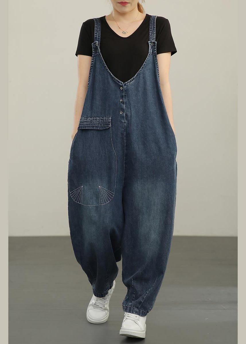 2021 Summer New Washed And Polished White Jumpsuit