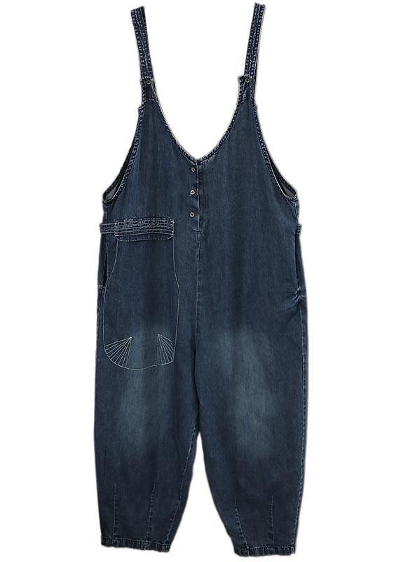 2021 Summer New Washed And Polished White Jumpsuit