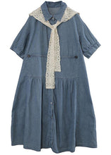 Load image into Gallery viewer, 2021 Wash Casual Lace Shawl Two Piece Denim Dress