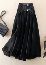Load image into Gallery viewer, French Green fashion Patchwork Tulle Skirts Spring