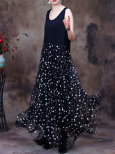 Load image into Gallery viewer, Plus Size Women Summer Fashion Square Spot Muslin Vest Dress