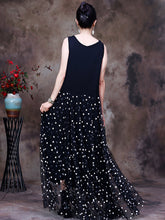 Load image into Gallery viewer, Plus Size Women Summer Fashion Square Spot Muslin Vest Dress