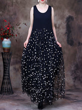 Load image into Gallery viewer, Plus Size Women Summer Fashion Square Spot Muslin Vest Dress