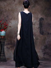 Load image into Gallery viewer, Plus Size Women Summer Irregular Hem Solid Loose Vest Dress