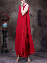 Load image into Gallery viewer, Plus Size Women Summer Irregular Hem Solid Loose Vest Dress