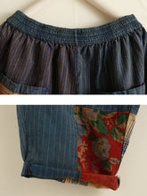 Load image into Gallery viewer, Women Retro Plaid Patch Spliced Pocket Harem Pants