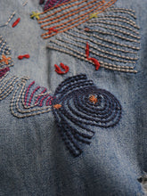 Load image into Gallery viewer, Women Summer Vintage Stitching Pocket Denim Harem Pants