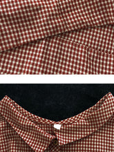 Load image into Gallery viewer, Plus Size Women Summer Retro Lattice Button Polo Collar Loose Dress