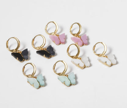 Jewelry design ins style geometric necklace temperament color small butterfly wild short necklace