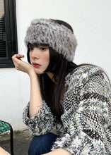 Load image into Gallery viewer, Art Beige Fuzzy Fur Fluffy Leather And Fur Hat