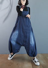 Load image into Gallery viewer, Beautiful Blue Oversized Pockets Denim Overalls Jumpsuit Summer