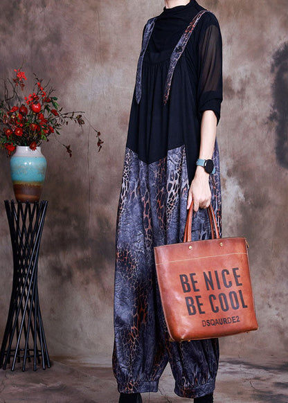 Beautiful Blue Patchwork Print Two Pieces Set Spring