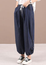 Load image into Gallery viewer, Beautiful Blue Pockets Denim Harem Pants