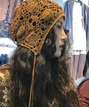 Load image into Gallery viewer, Beautiful Brown Hollow Out Handmade Knit Hat