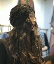 Load image into Gallery viewer, Beautiful Brown Hollow Out Handmade Knit Hat
