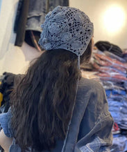 Load image into Gallery viewer, Beautiful Brown Hollow Out Handmade Knit Hat