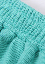 Load image into Gallery viewer, Beautiful Green Asymmetrical Floral Knit Skirt Spring