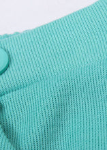 Load image into Gallery viewer, Beautiful Green Asymmetrical Floral Knit Skirt Spring