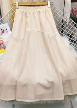 Load image into Gallery viewer, Beautiful Khaki Elastic Waist Patchwork Tulle Skirts Spring
