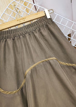 Load image into Gallery viewer, Beautiful Khaki Elastic Waist Patchwork Tulle Skirts Spring