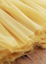 Load image into Gallery viewer, Beautiful Yellow Ruffled Patchwork tulle Skirts Spring