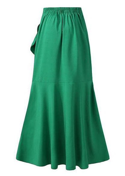 Belt Wrap Hip Fishtail Skirt High Waist Sexy Irregular half length Skirt