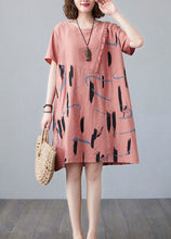 Load image into Gallery viewer, Black Print Patchwork Cotton Mid Dress Ruffled O Neck Summer