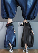 Load image into Gallery viewer, Black Wear On Both Sides Denim Jumpsuit Oversized Pockets Summer