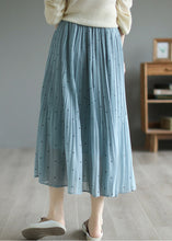 Load image into Gallery viewer, Blue Chiffon Pleated Skirts Oversized Exra Large Hem Summer