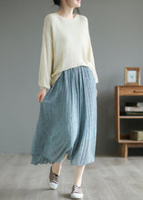 Load image into Gallery viewer, Blue Chiffon Pleated Skirts Oversized Exra Large Hem Summer