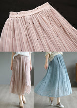 Load image into Gallery viewer, Blue Chiffon Pleated Skirts Oversized Exra Large Hem Summer
