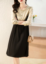 Load image into Gallery viewer, Bohemian Black Ruffled Patchwork Party Long Dress Spring