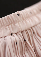 Load image into Gallery viewer, Bohemian Pink Elastic Waist Dot Print Chiffon Skirts Summer