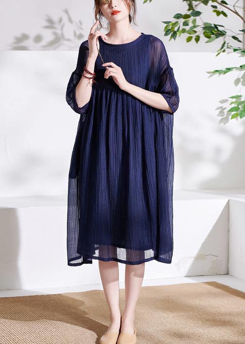 Boho Pink O-Neck Patchwork Summer Cotton Maxi Dresses Half Sleeve