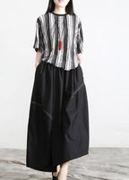 Boutique Black Pockets asymmetrical design Summer Skirts
