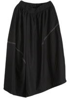 Boutique Black Pockets asymmetrical design Summer Skirts