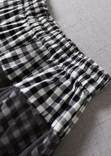 Load image into Gallery viewer, Boutique Khaki Plaid Tulle Patchwork Fall Floral Skirts