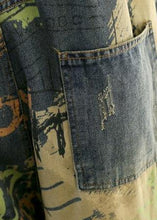 Load image into Gallery viewer, Camouflage printed denim overalls plus size women&#39;s casual cropped harem pants