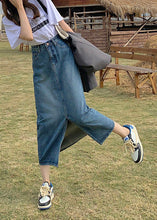 Load image into Gallery viewer, Casual Denim Blue High Waist Patchwork A Line Skirts Summer