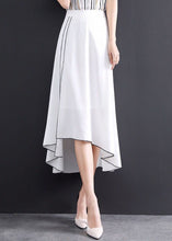 Load image into Gallery viewer, Chic Black Asymmetrical Patchwork Chiffon Skirts Summer
