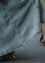 Load image into Gallery viewer, Chic Blue Retro Patchwork A Line Summer  Skirts Denim