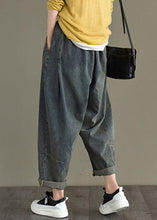 Load image into Gallery viewer, Chic Blue retro Pockets Harem Fall Denim Pants