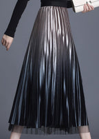 Chic Champagne Tulle Patchwork fashion A Line Fall Wear on both sides Skirts