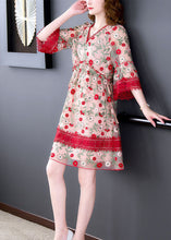 Load image into Gallery viewer, Chic Red V Neck Embroideried Lace Patchwork Tulle Maxi Dresses Summer