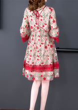 Load image into Gallery viewer, Chic Red V Neck Embroideried Lace Patchwork Tulle Maxi Dresses Summer