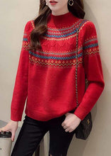 Load image into Gallery viewer, Chic Red fashion Thick retro Fall Knit Sweater